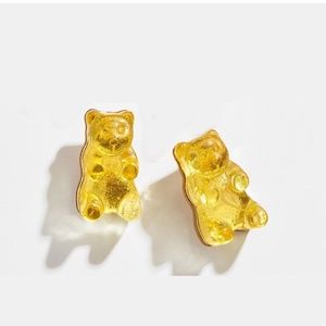 Yellow Gummy Bear Earrings